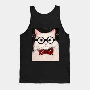 Chemistry Cat Contemplates the Science of Catnip Tank Top